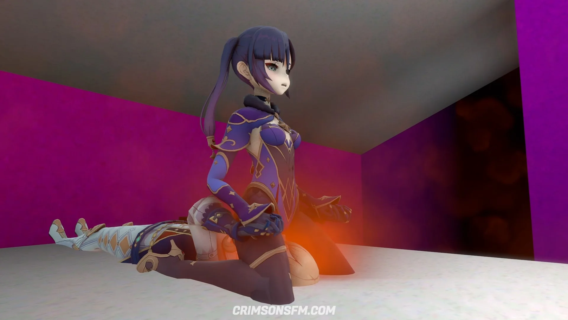 Mona farts on Jean with gas cloud — Gas fetish SFM preview 2