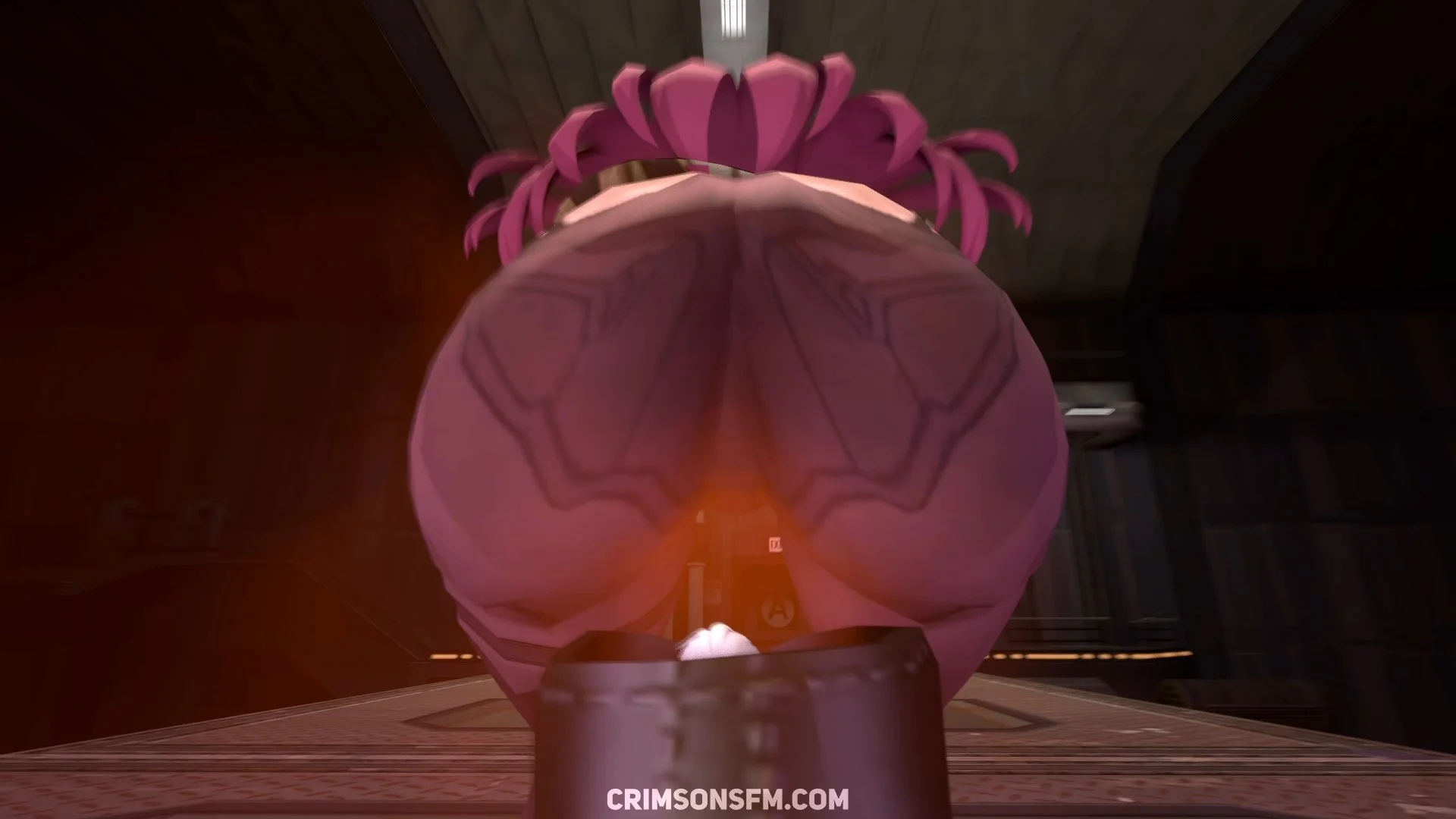 Eden farts on Cecilia with gas cloud – Gas fetish SFM preview 1