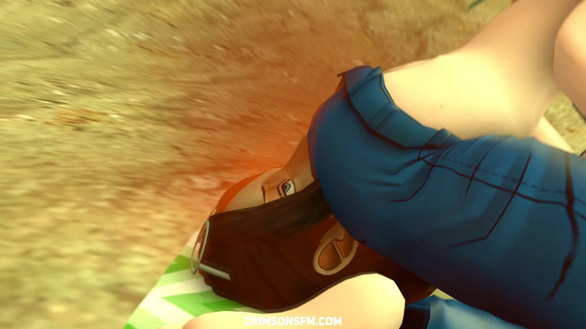 Nami farts on Nico with gas cloud – Gas fetish SFM preview 1