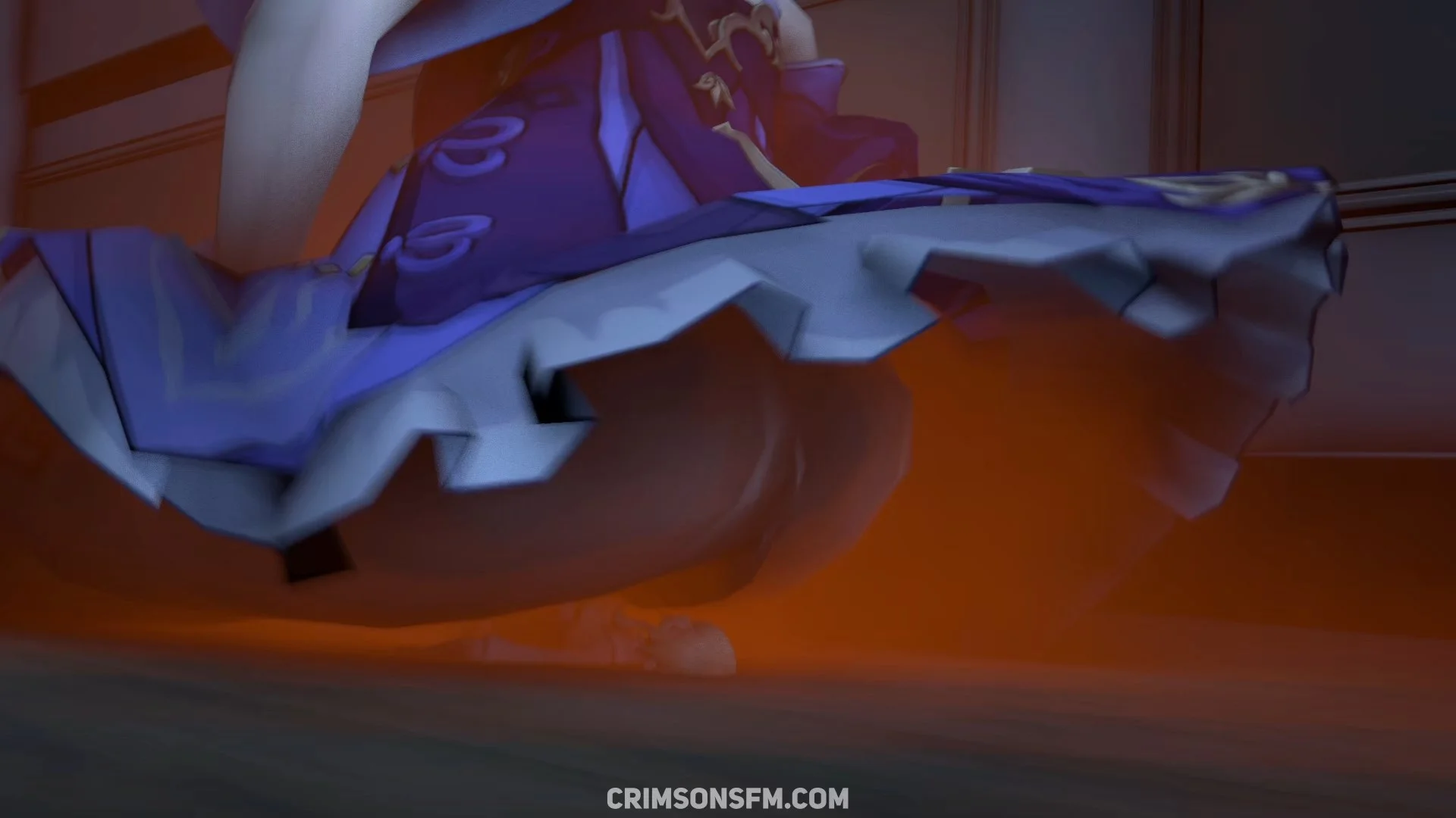 Eula, Keqing, Shenhe and Yelan fart on Jean with gas cloud – Gas fetish SFM preview 1