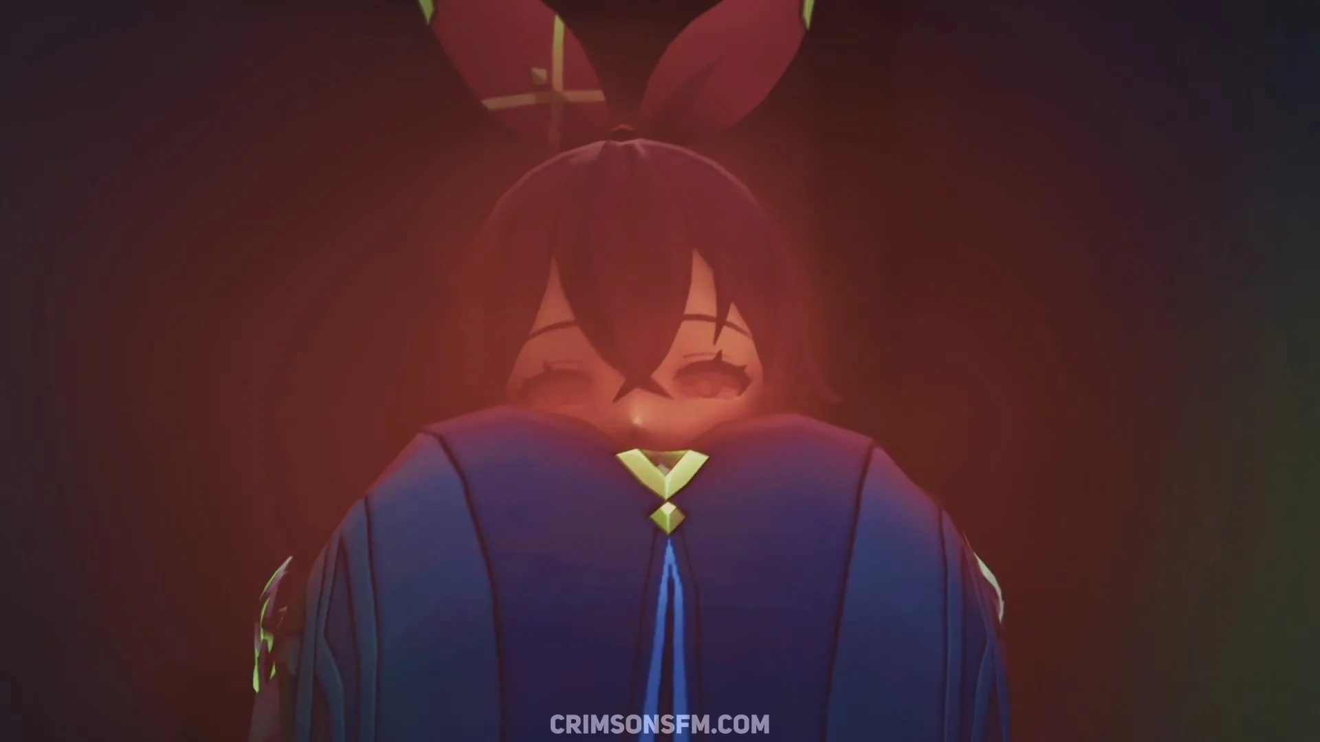 Eula farts on Amber with gas cloud – Gas fetish SFM preview 1