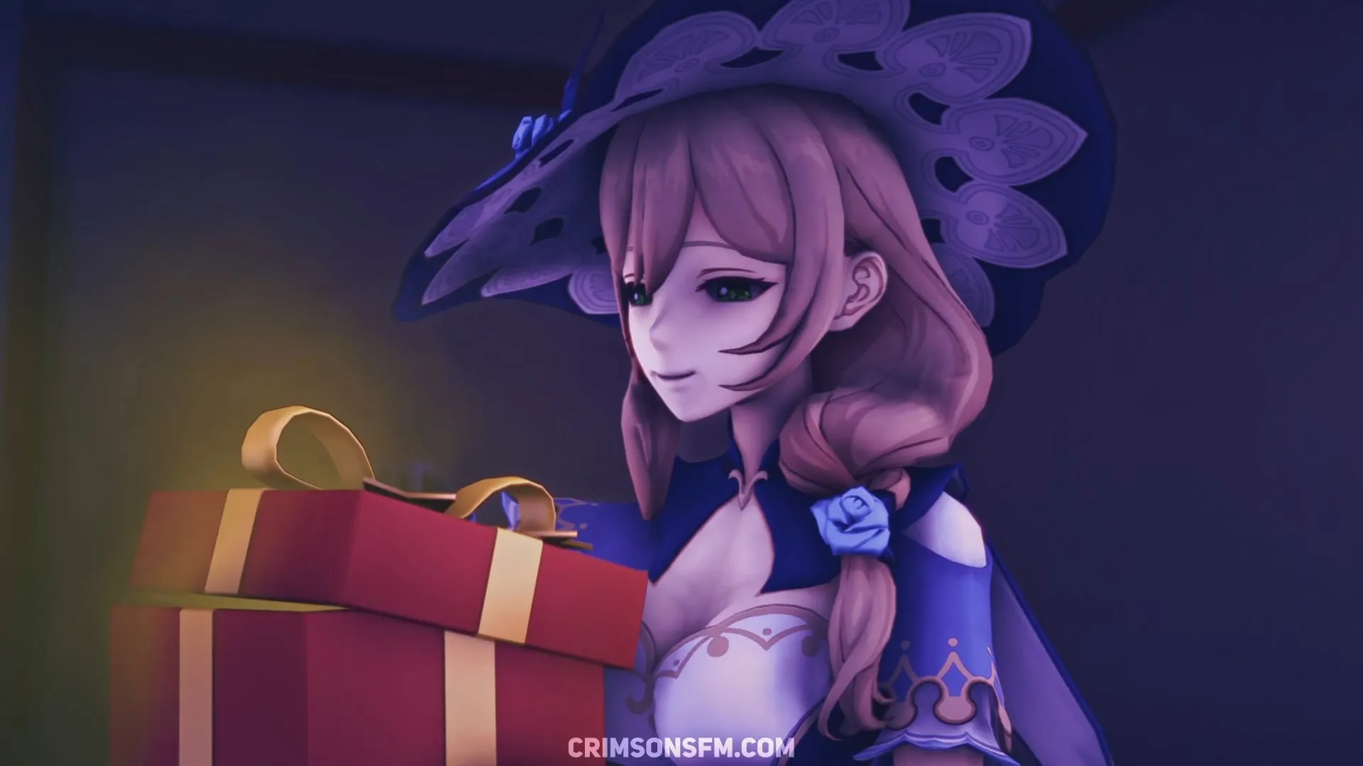 Keqing farts on Lisa with gas cloud – Gas fetish SFM preview 1