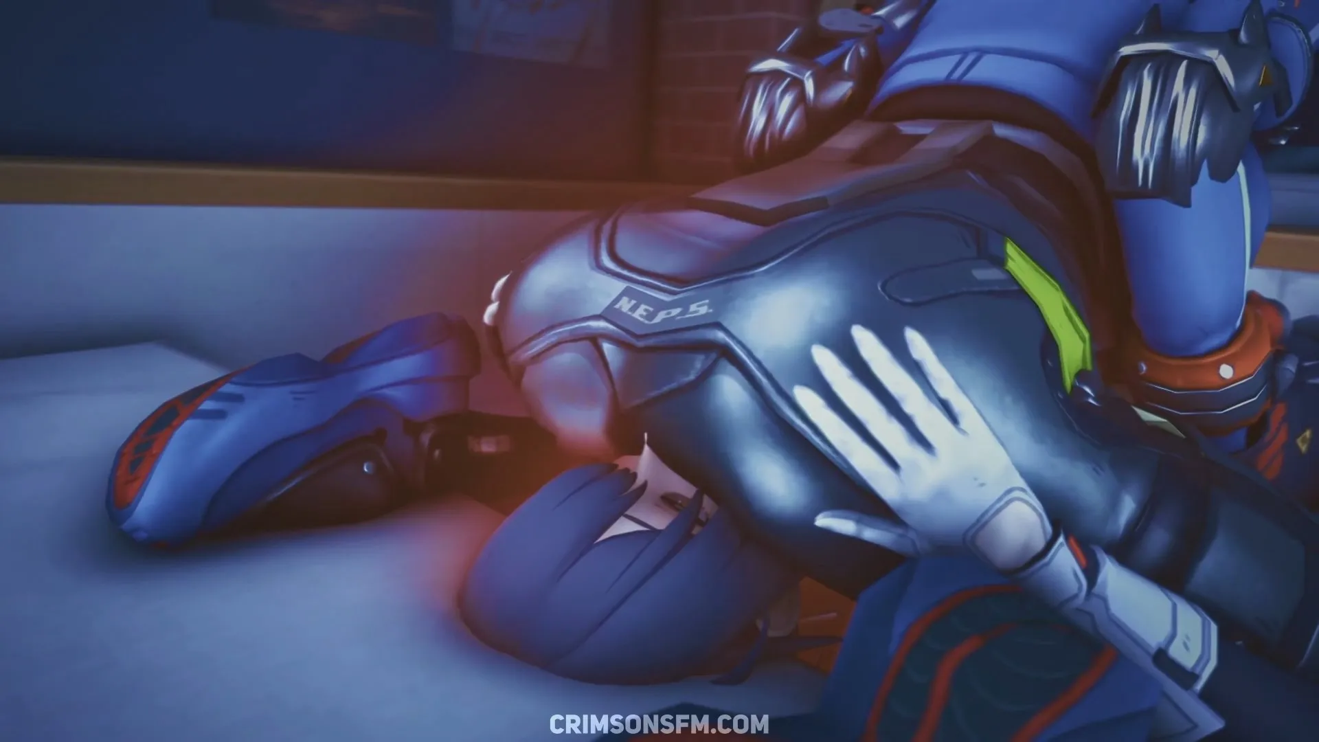 Zhu Yuan farts on Grace Howard with gas cloud – Gas fetish SFM preview 1