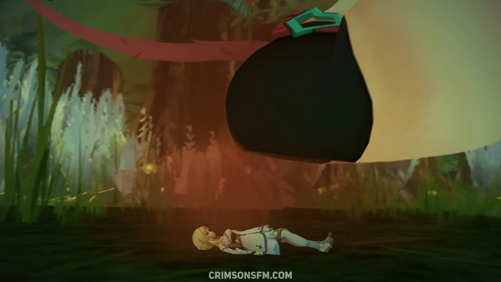 Varesa farts on Lumine with gas cloud – Gas fetish SFM preview 1