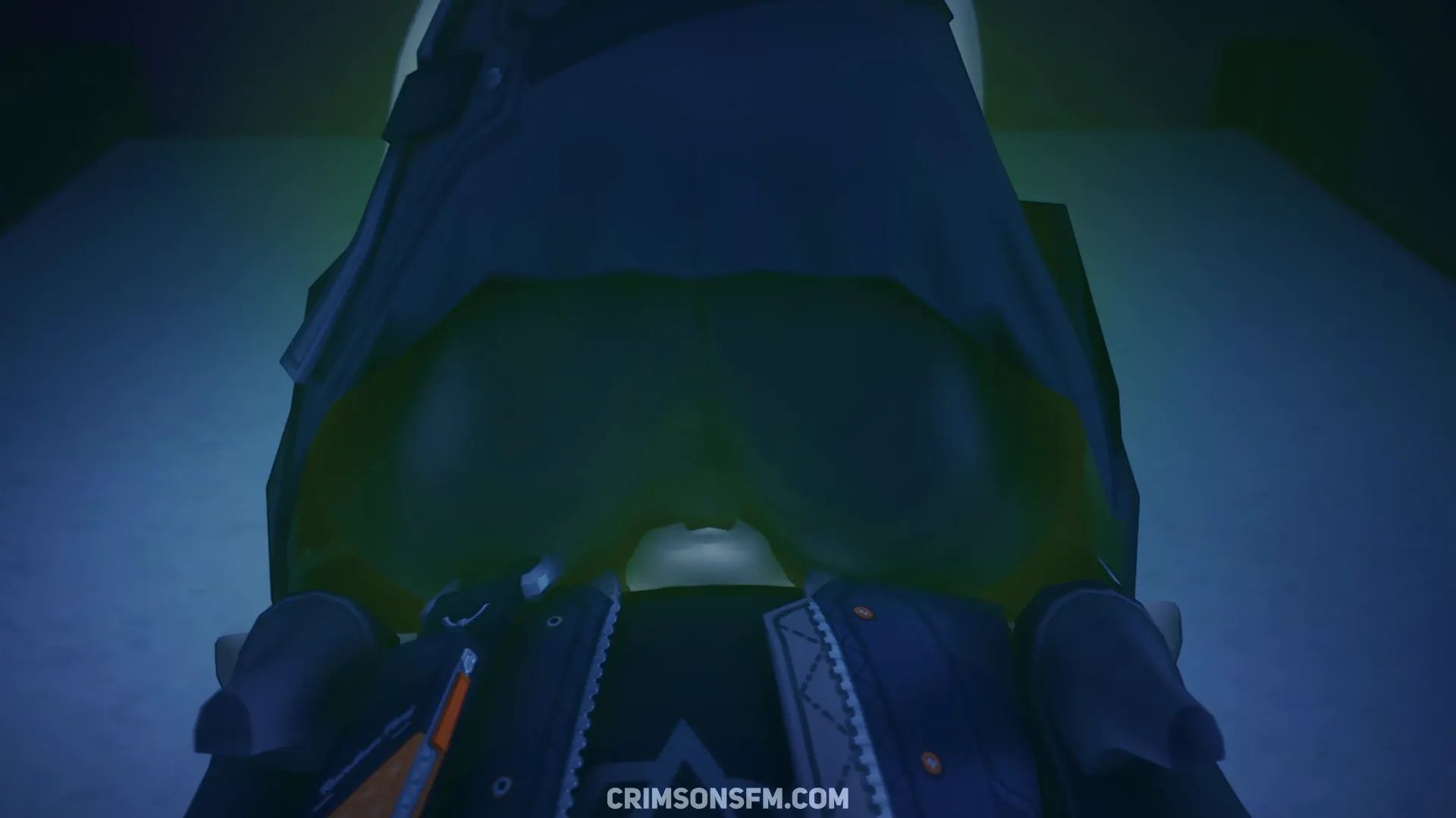 Hoshimi Miyabi farts on Wise with gas cloud — Gas fetish SFM preview 1