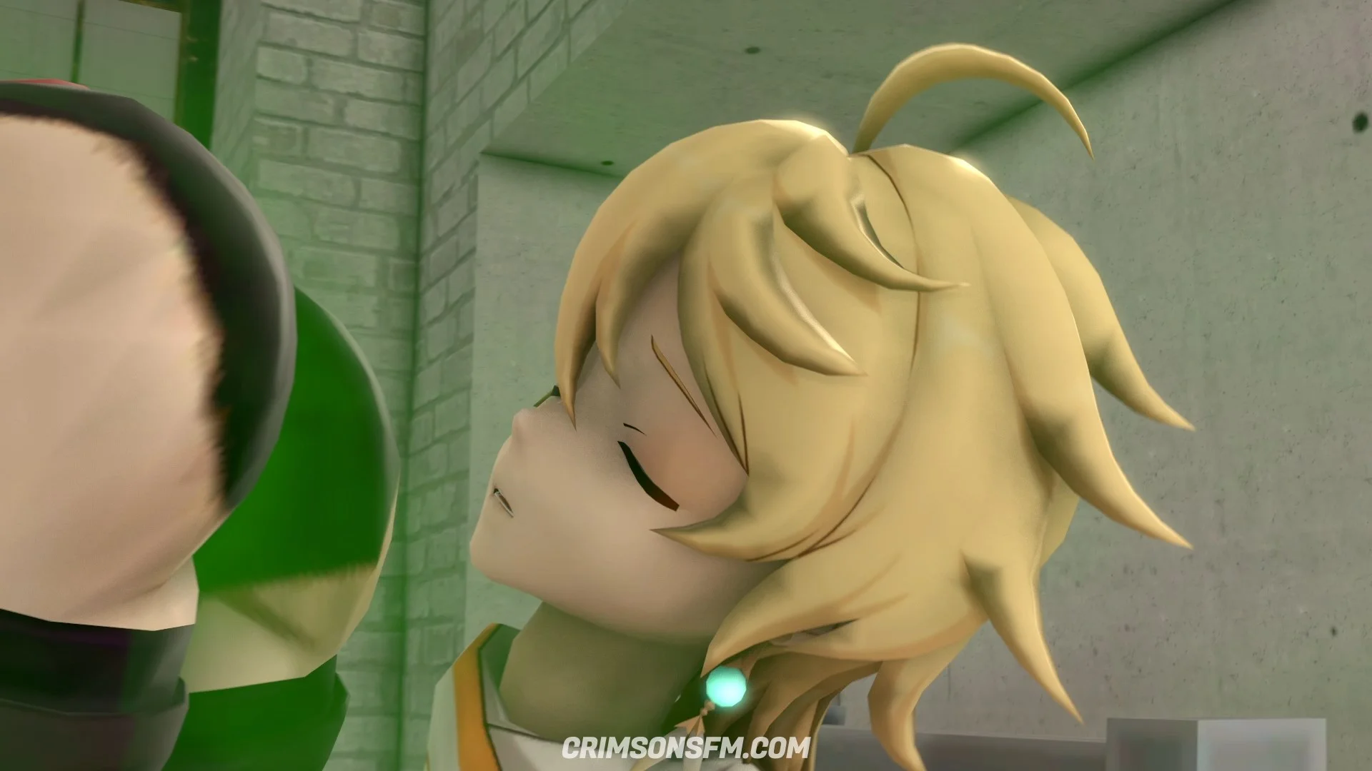Beidou farts on Aether with gas cloud – Gas fetish SFM preview 2