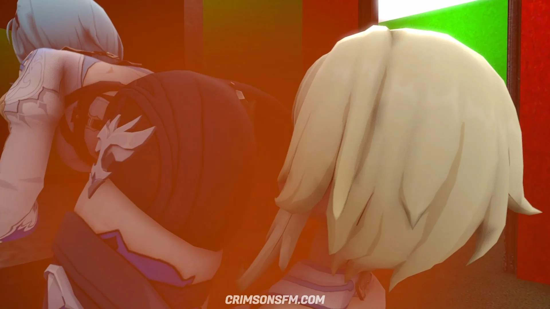 Eula farts on Lumine with gas cloud – Gas fetish SFM preview 2