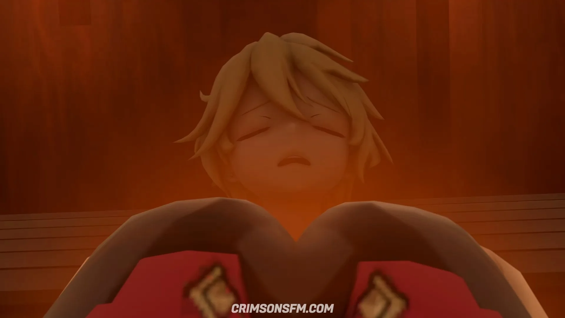 Beidou farts on Aether with gas cloud – Gas fetish SFM preview 2