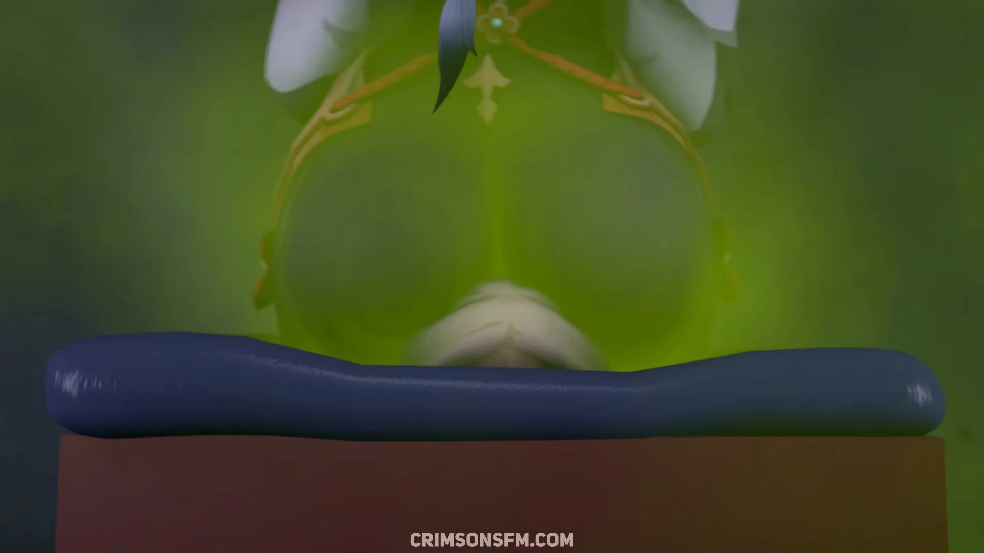 Shenhe farts on Lumine with gas cloud – Gas fetish SFM preview 2