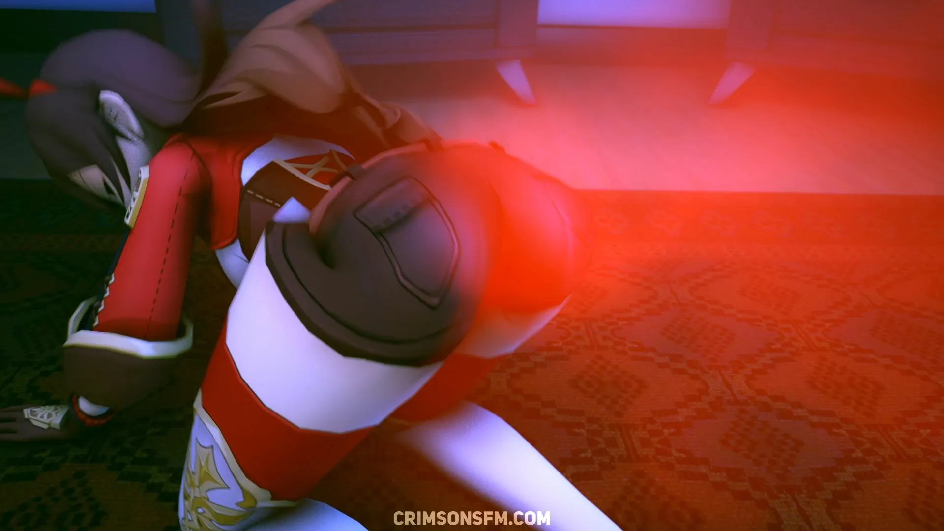 Jean and Amber fart in a Room with gas cloud – Gas fetish SFM preview 2