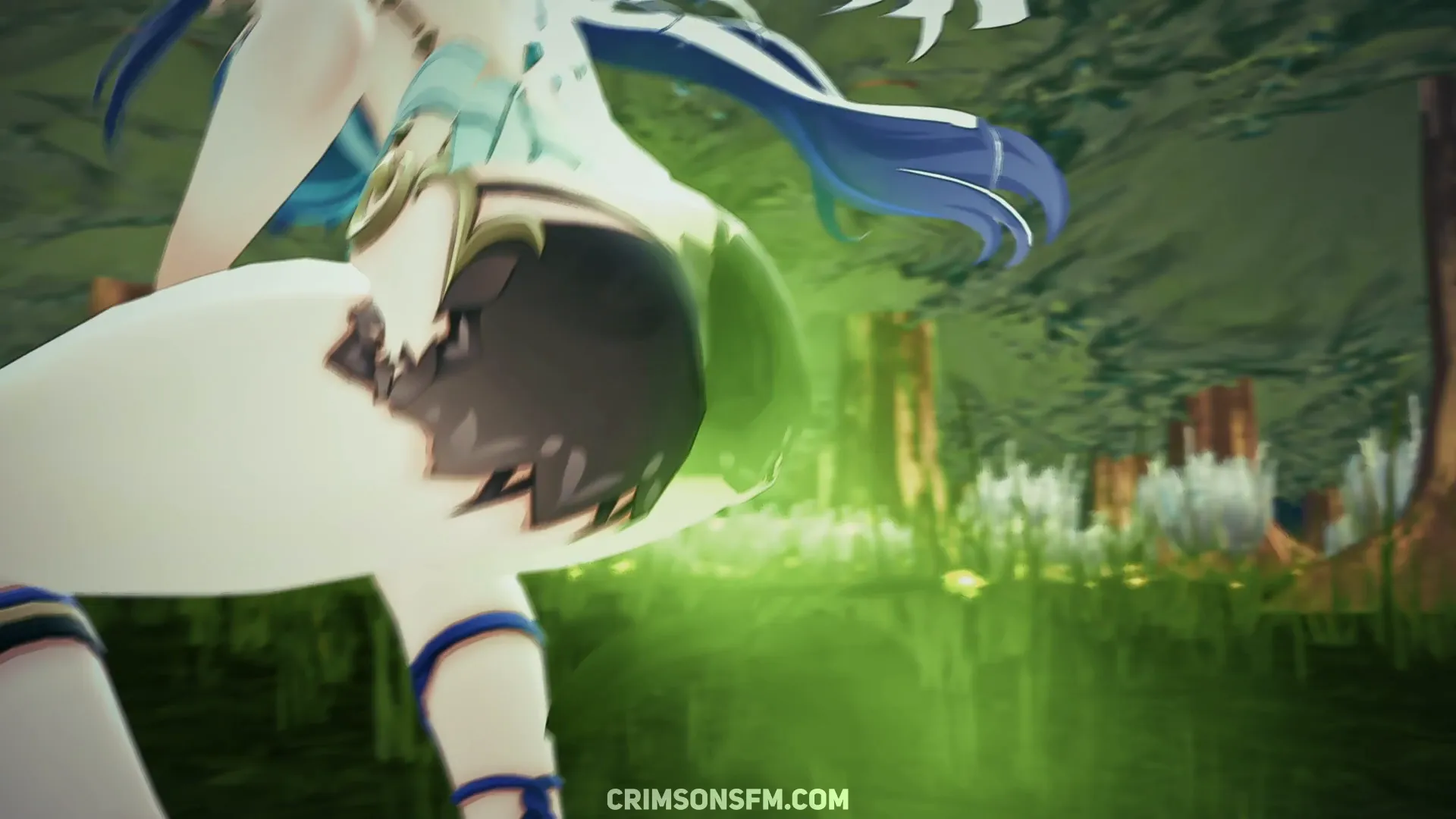  Kirara and Lauma fart in a Forest with gas cloud — Gas fetish SFM preview 2