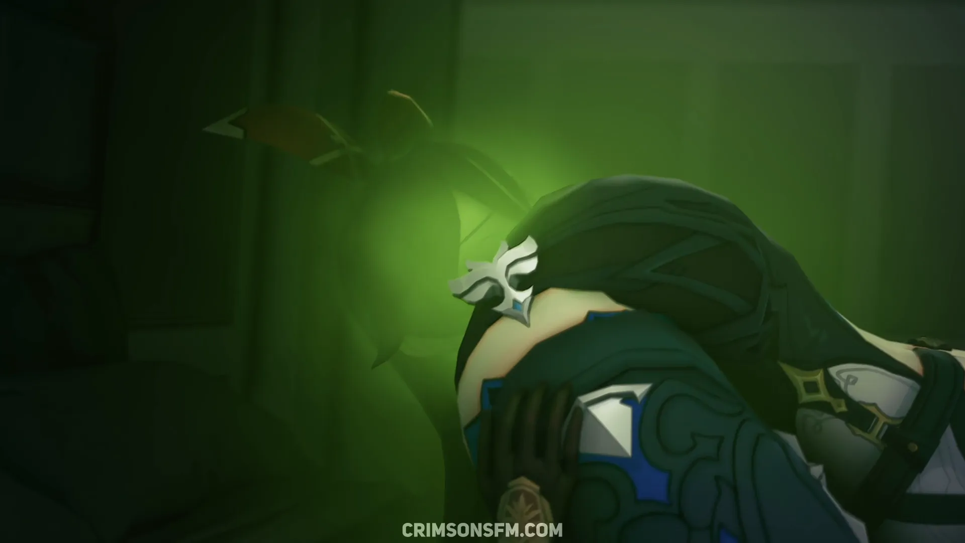 Eula farts on Amber with gas cloud — Gas fetish SFM preview 2