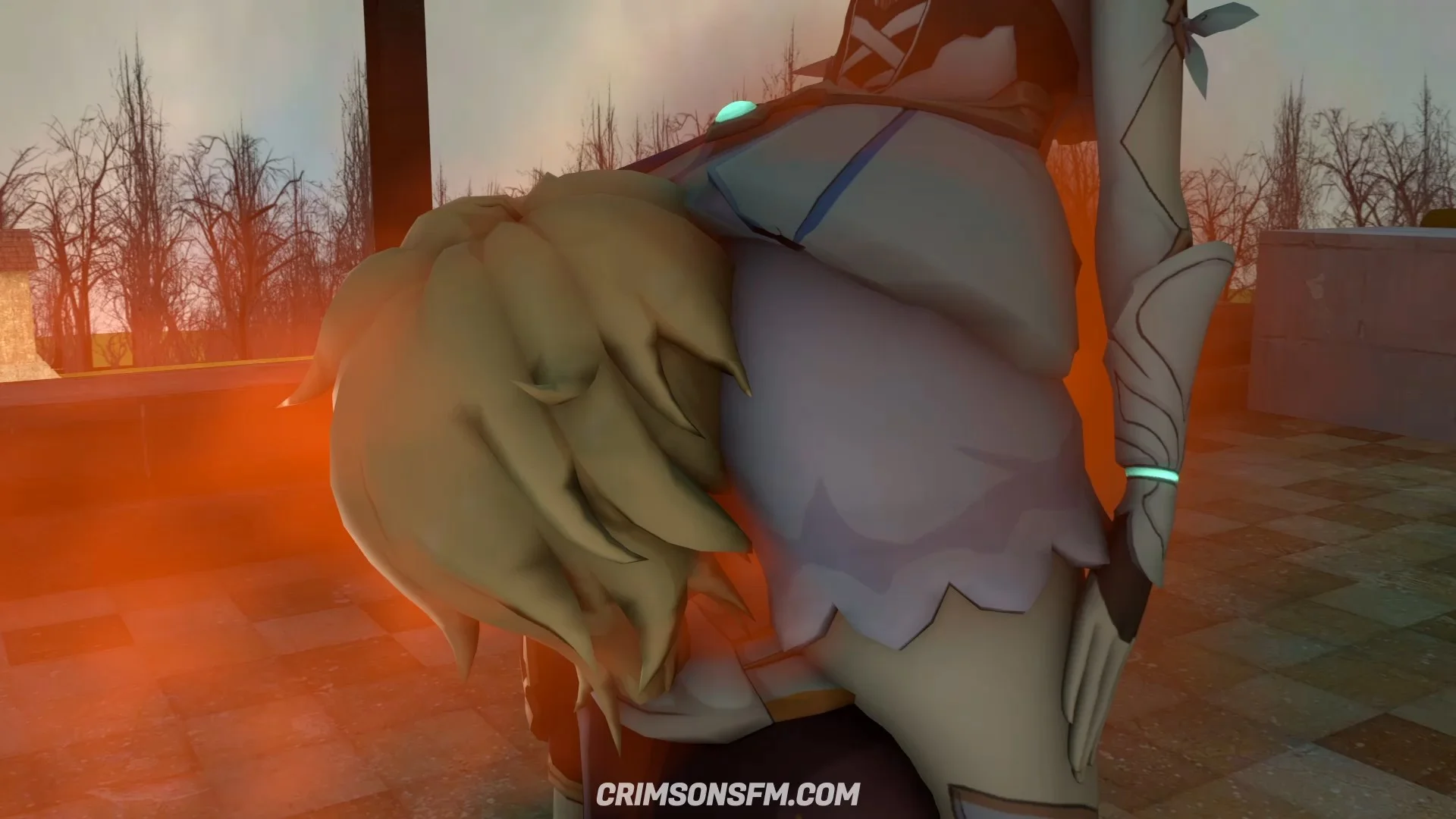 Lumine farts on Aether with gas cloud – Gas fetish SFM preview 3