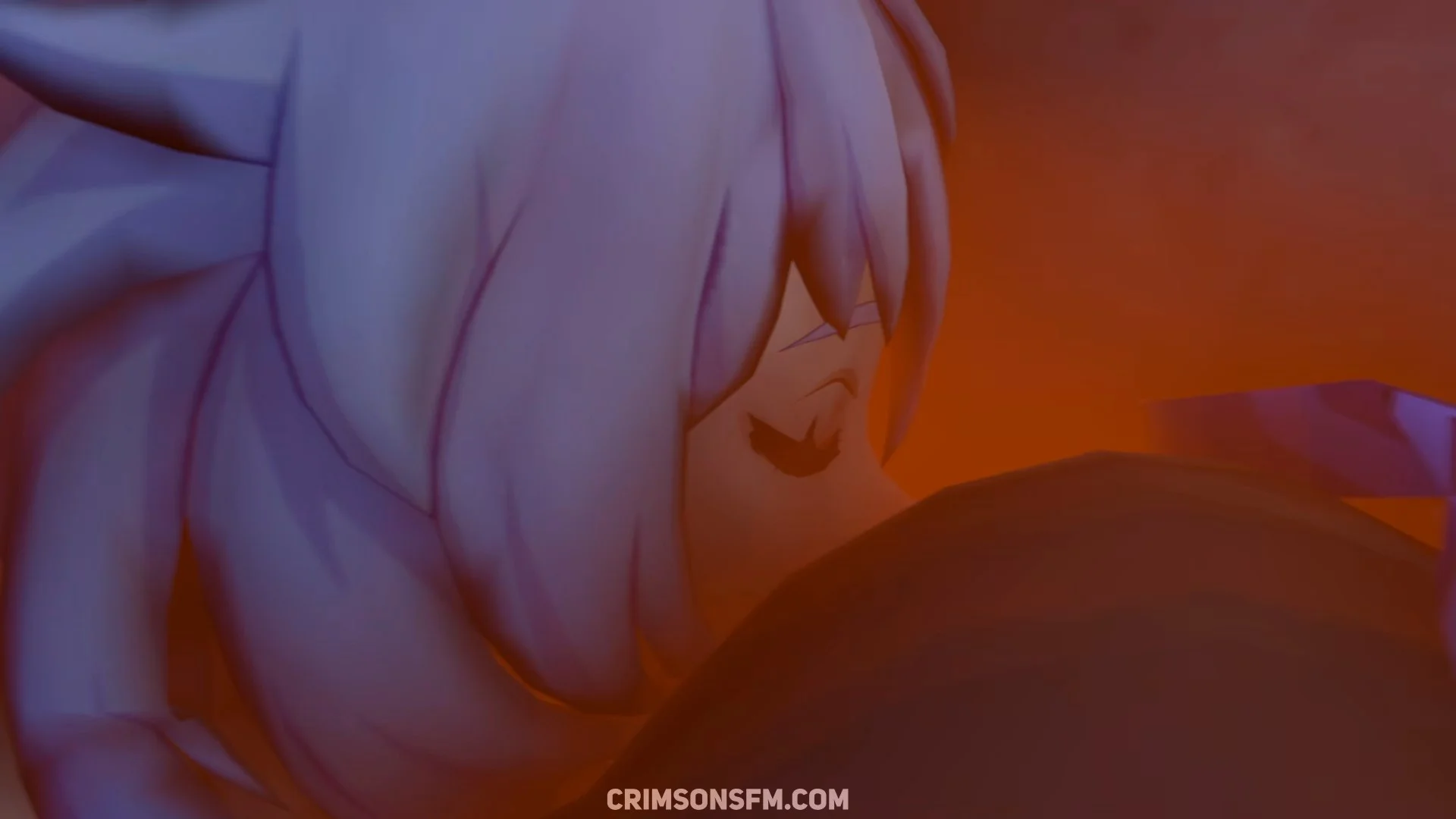 Keqing farts on Ganyu with gas cloud – Gas fetish SFM preview 3