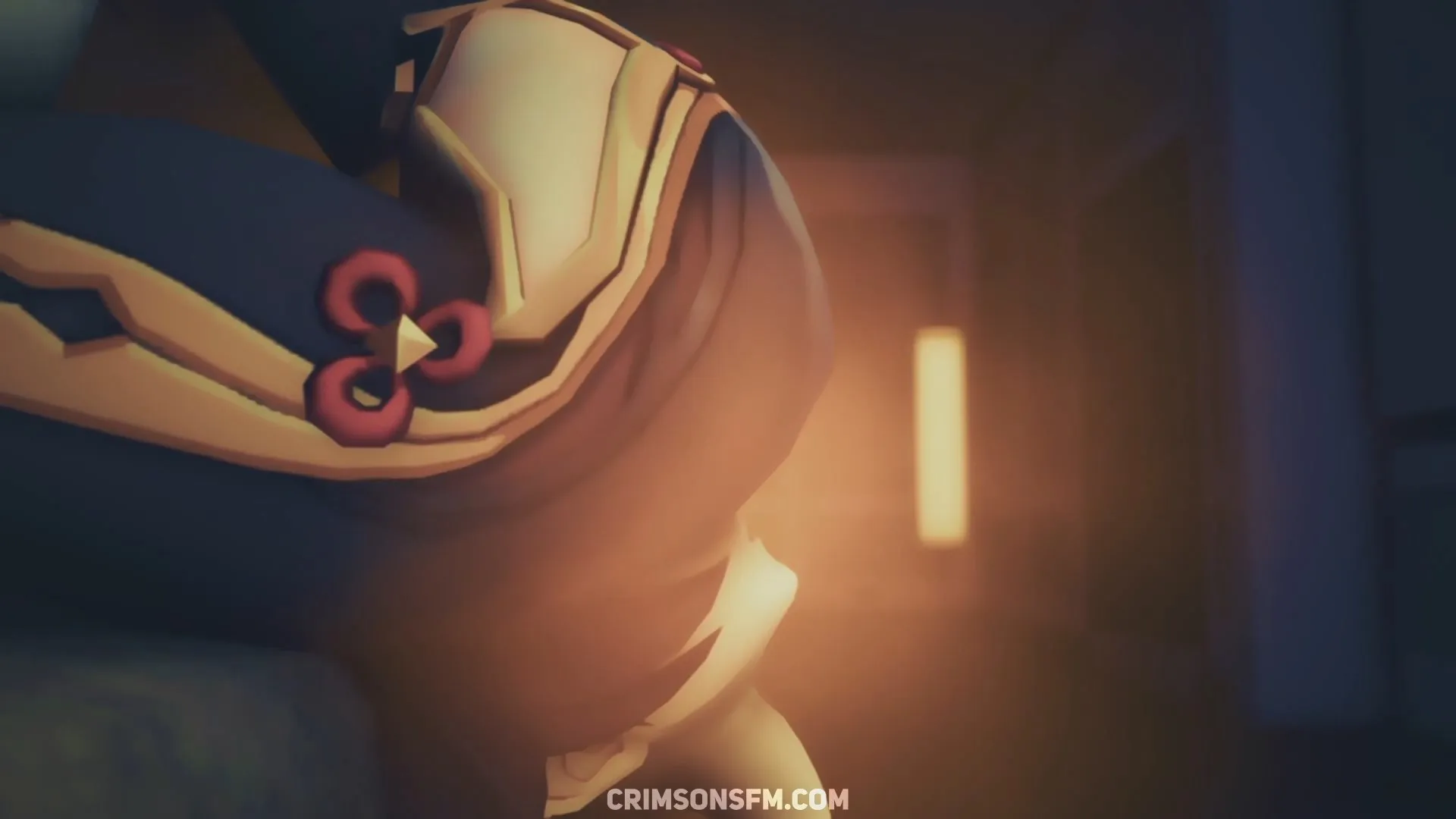 Shenhe farts on Amber with gas cloud – Gas fetish SFM preview 3