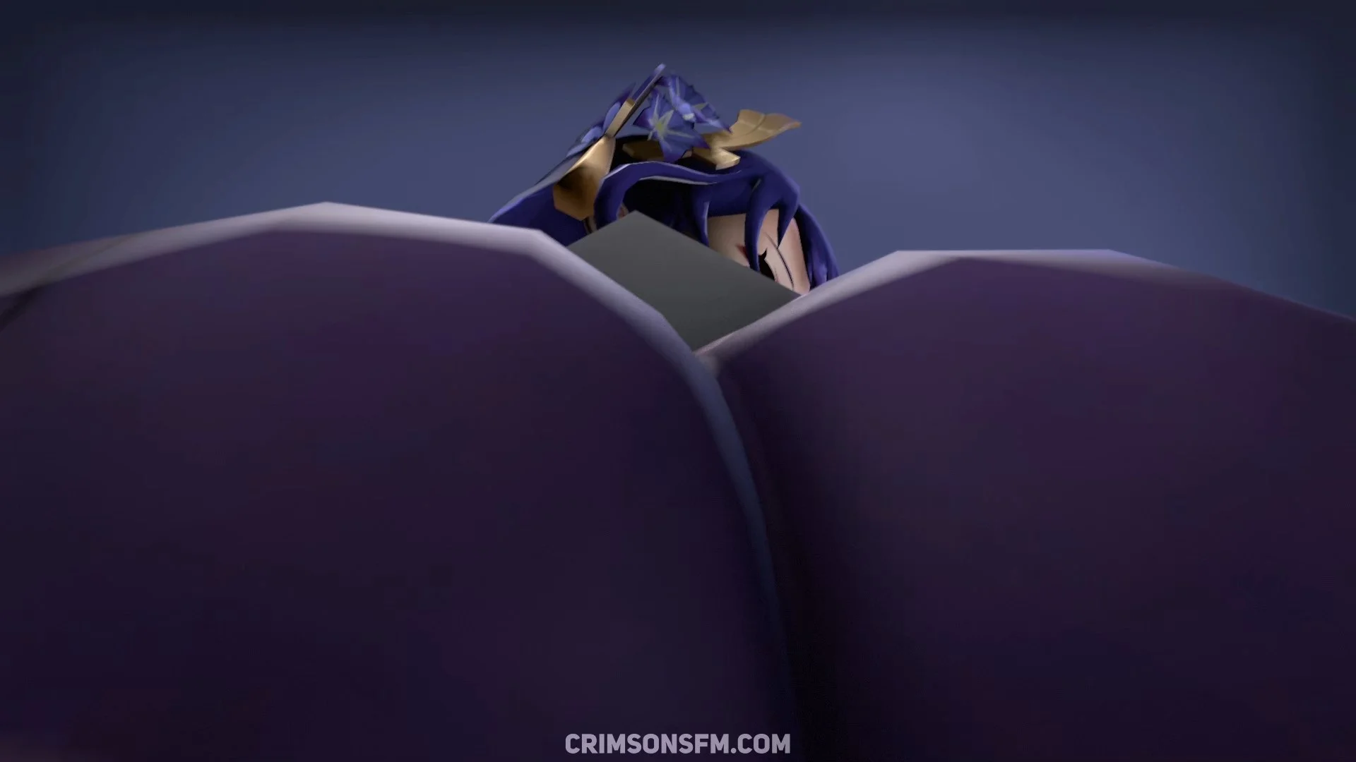POV perspective in Raiden Shogun farts on Amber – fetish SFM preview 1