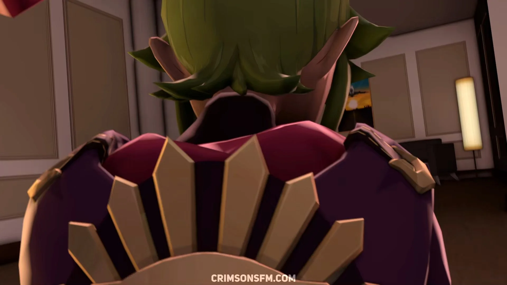 POV perspective in Kuki Shinobu farts on Aether – fetish SFM preview 1