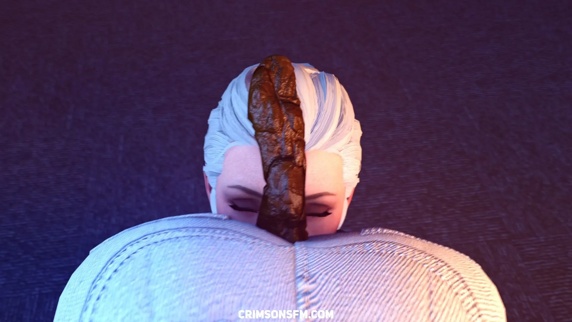 Hailey farts on Ines – pooping scene with scat alternative – fetish SFM preview 1