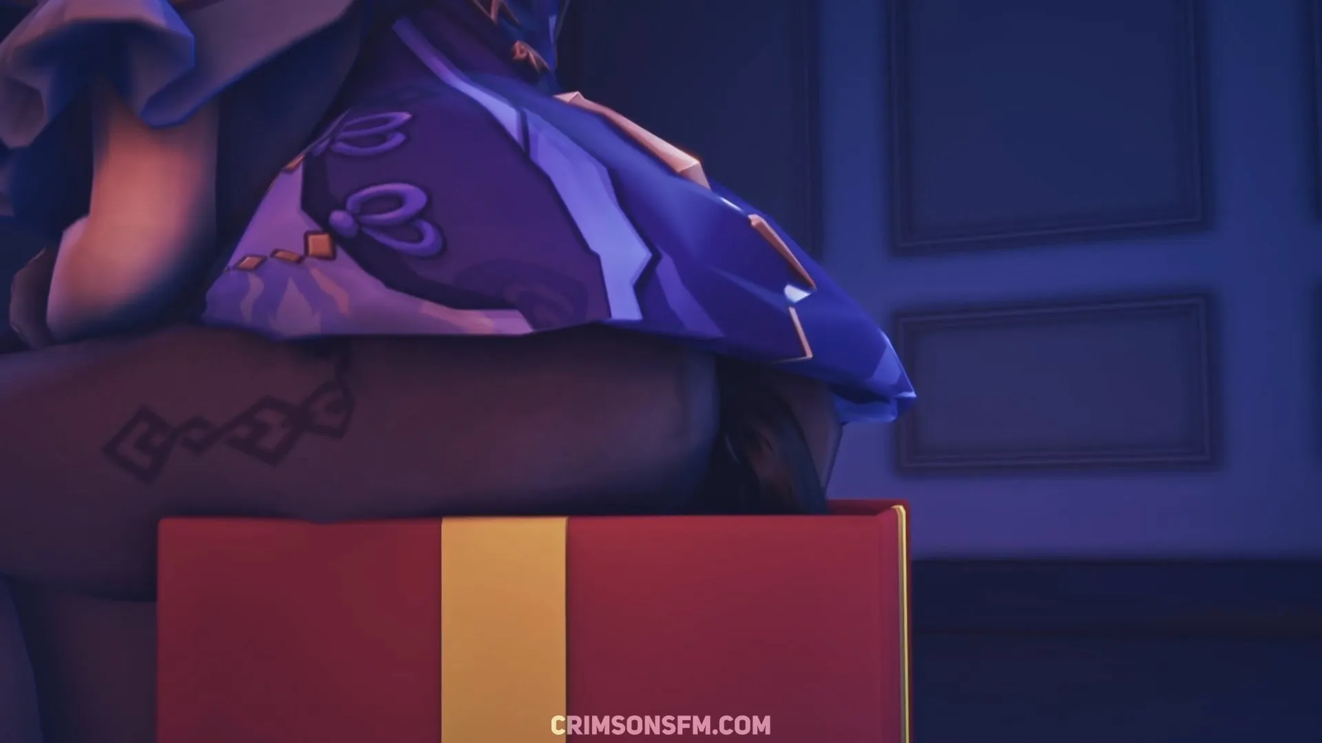 Keqing farts on Lisa – pooping scene with scat alternative – fetish SFM preview 1