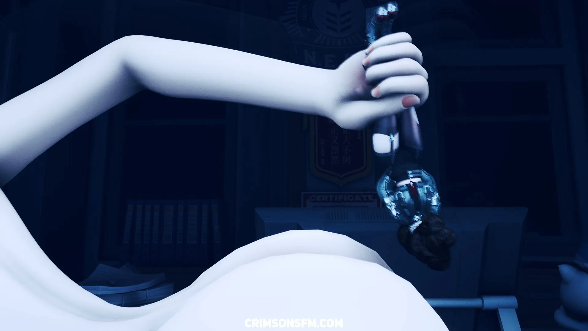 Zhu Yuan farts on Jane Doe – pooping scene with scat alternative – fetish SFM preview 2