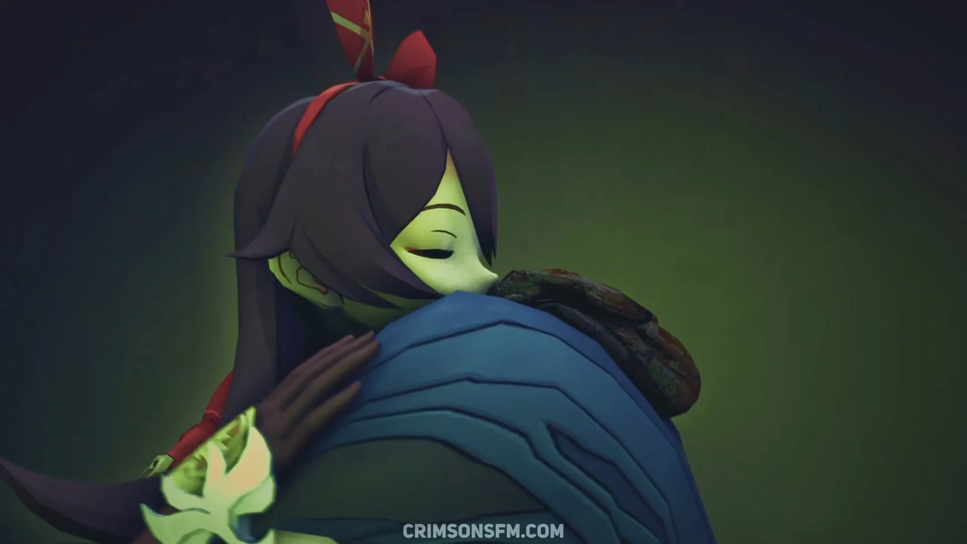 Eula farts on Amber – pooping scene with scat alternative – fetish SFM preview 2