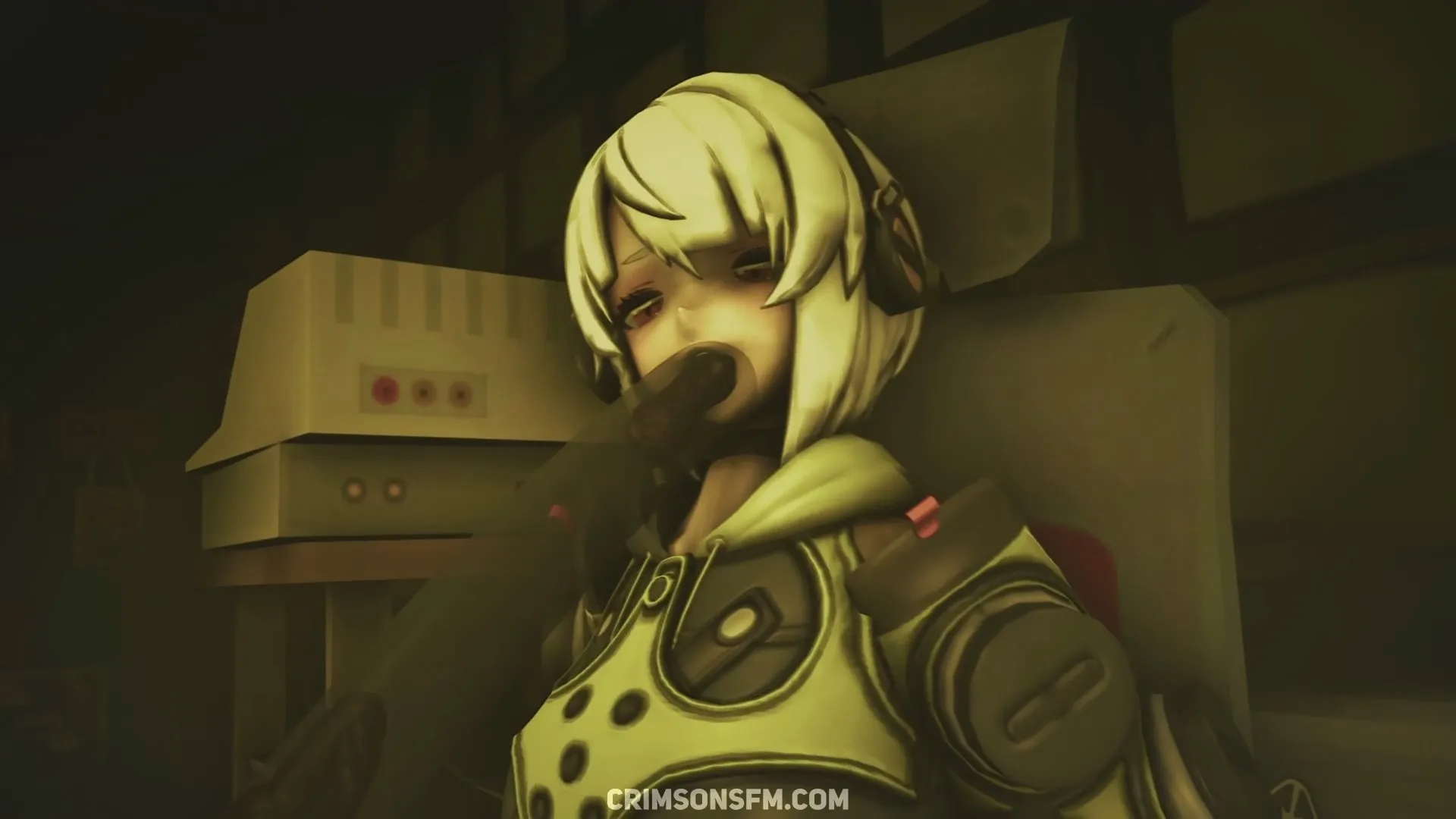 Trigger farts on Anby Demara – pooping scene with scat alternative – fetish SFM preview 2