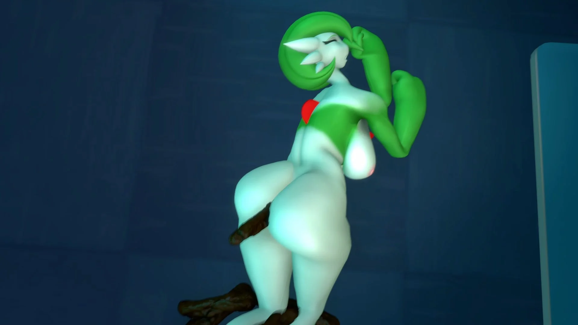 Gardevoir farts on you – pooping scene with scat alternative – fetish SFM preview 3