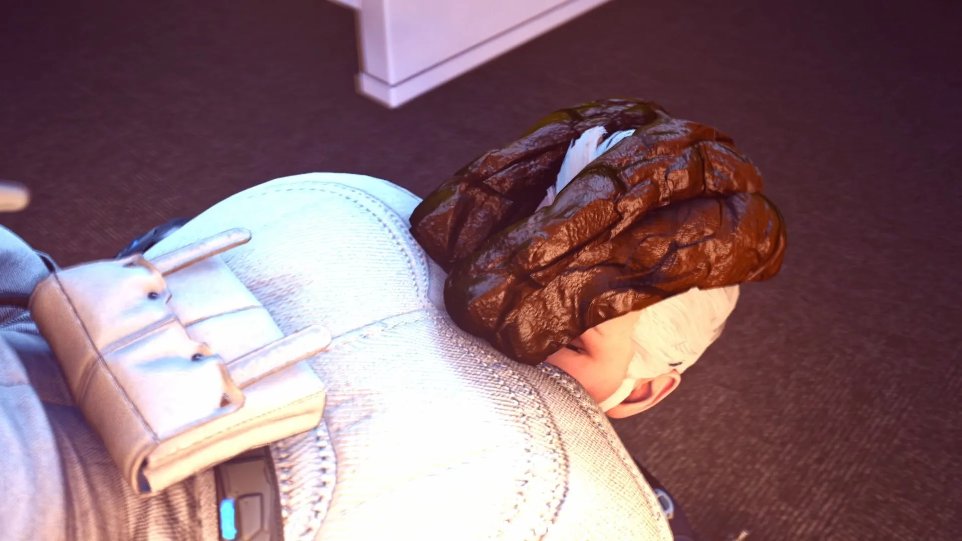 Hailey farts on Ines – pooping scene with scat alternative – fetish SFM preview 3