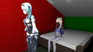 Eula farts on Kokomi