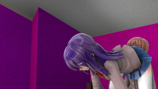 Yuri farts on Monika