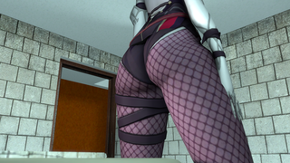Rosaria farts in the bathroom