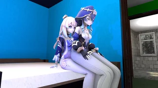 Layla farts on Kokomi