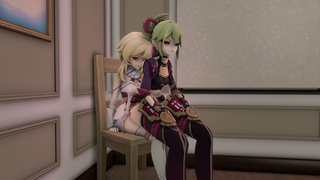 Kuki Shinobu farts on Lumine