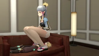Kamisato Ayaka farts on Aether