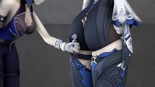Eula farts on Ganyu