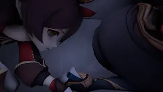 Shenhe farts on Amber