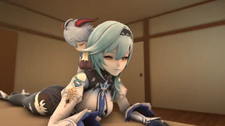 Eula farts on Ganyu