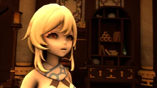 Shenhe farts on Lumine