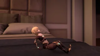 Raiden Shogun farts on Aether