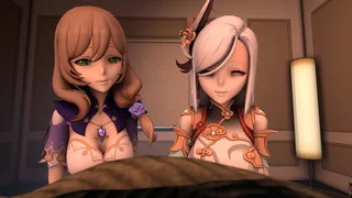 Shenhe and Lisa fart on You