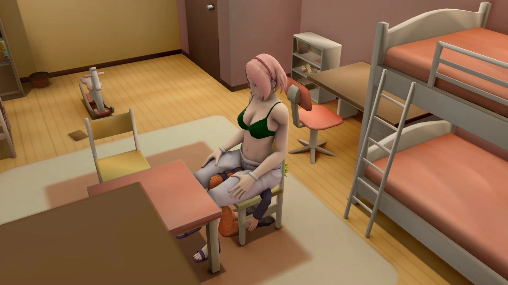 Sakura farts on Naruto