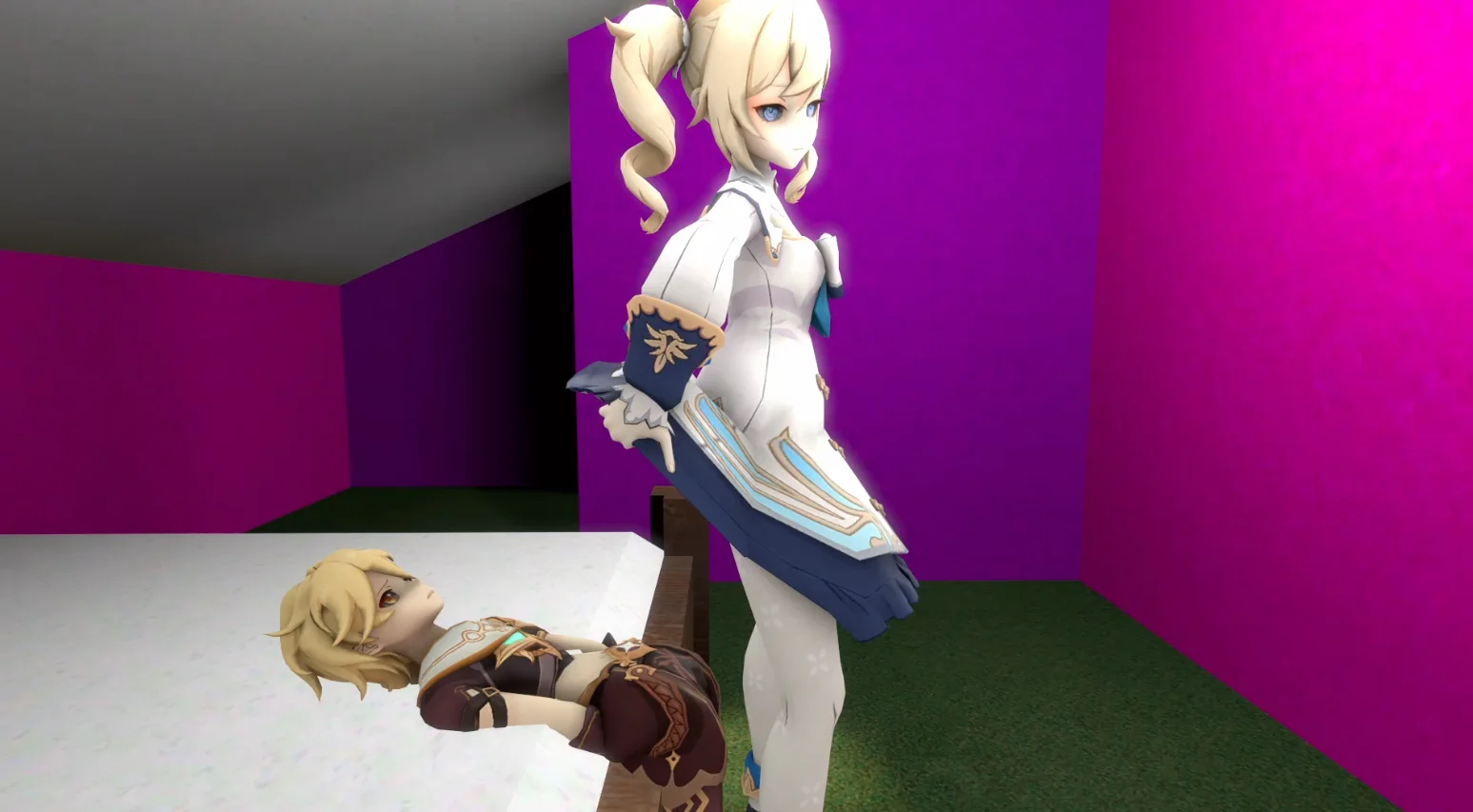Barbara farts on Aether