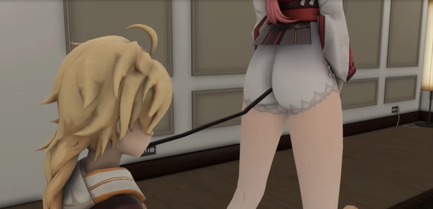 Yae Miko farts on Aether