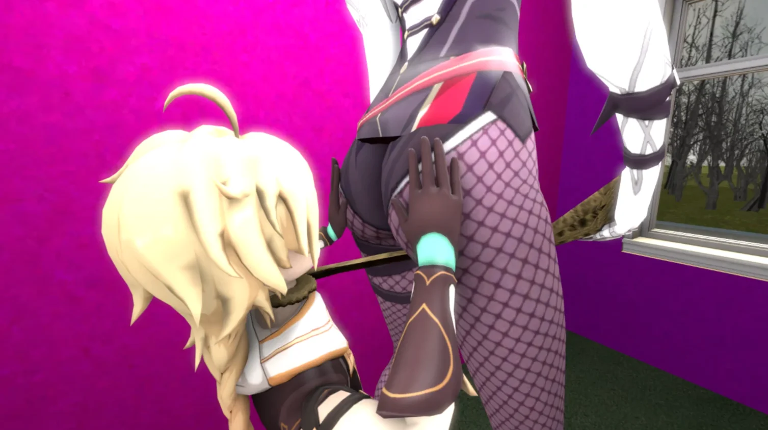 Rosaria farts on Aether