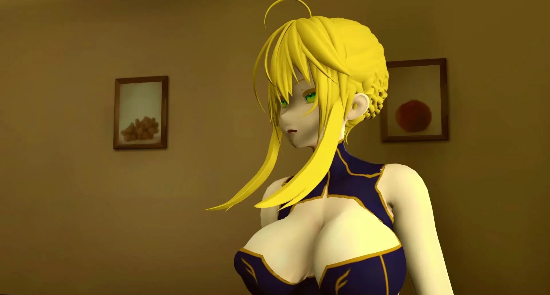 Artoria Pendragon farts on Astolfo