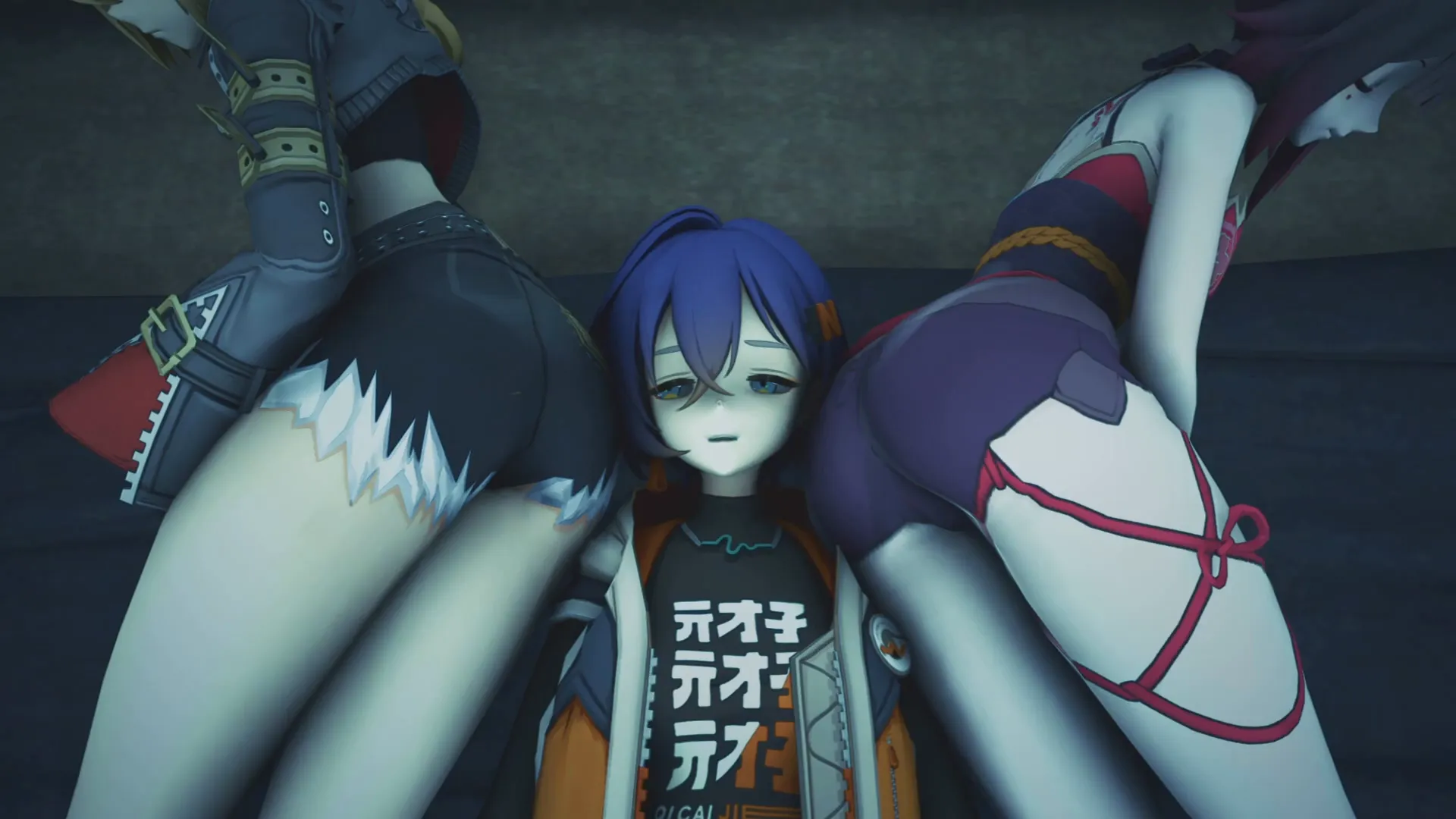 Lucy and Sparkle fart on Belle