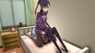 Mona farts on Ganyu